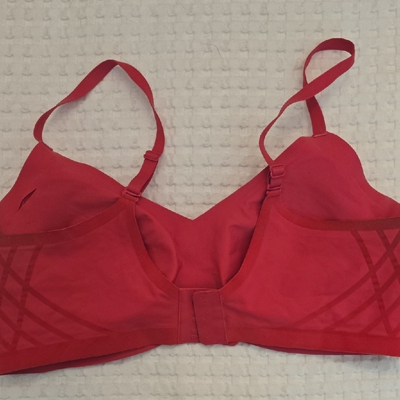 Honeylove Vibrant Red Wireless Silhouette Bra - Picture 3 of 5